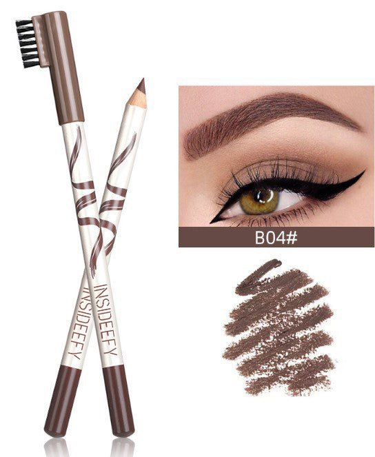 Double-ended Wooden Barrel Hard-core Eyebrow Pencil