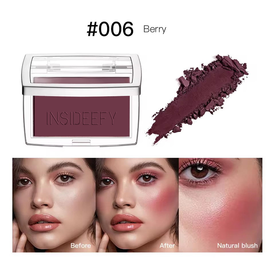 6 Colors Matte Embossed Blush Rosy Blusher