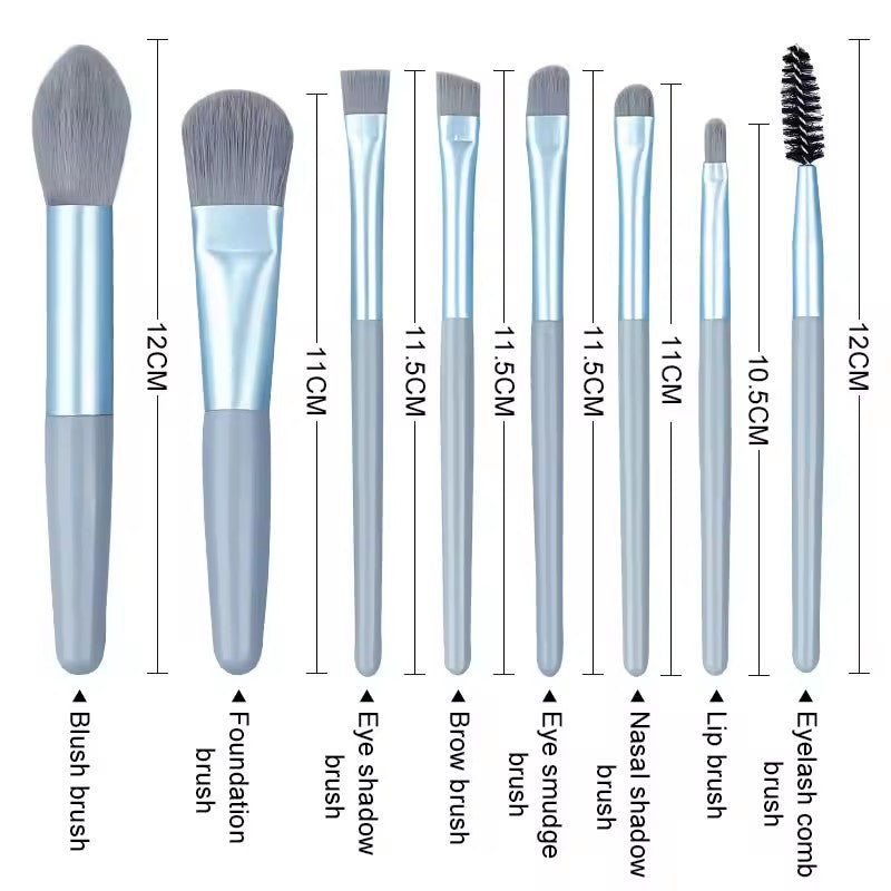 Makeup Brushes 8Pcs Set Travel Makeup Brush