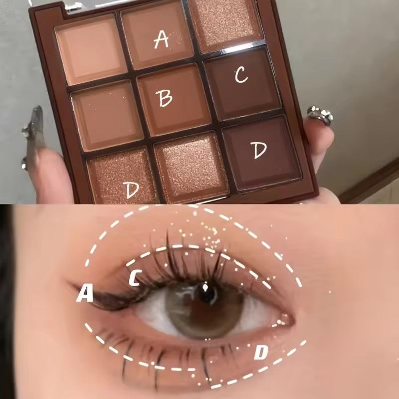 Chocolate 9 Colors Eyeshadow