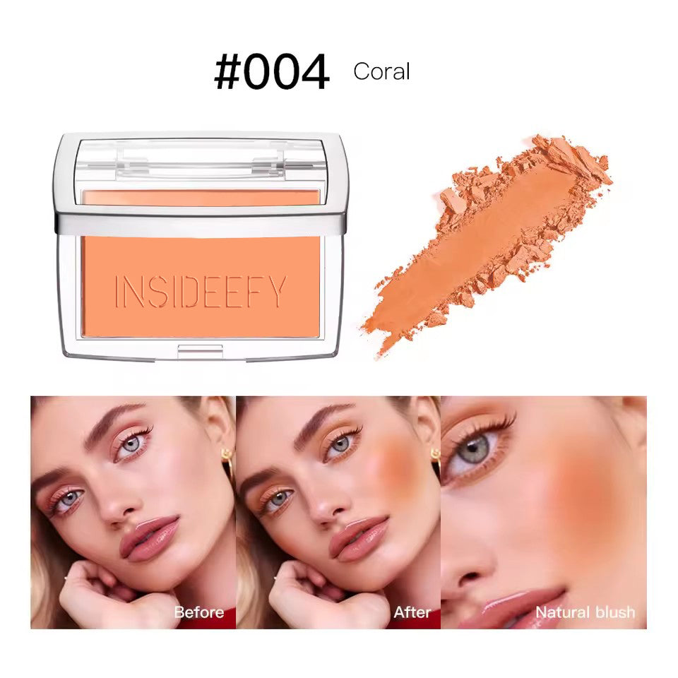 6 Colors Matte Embossed Blush Rosy Blusher