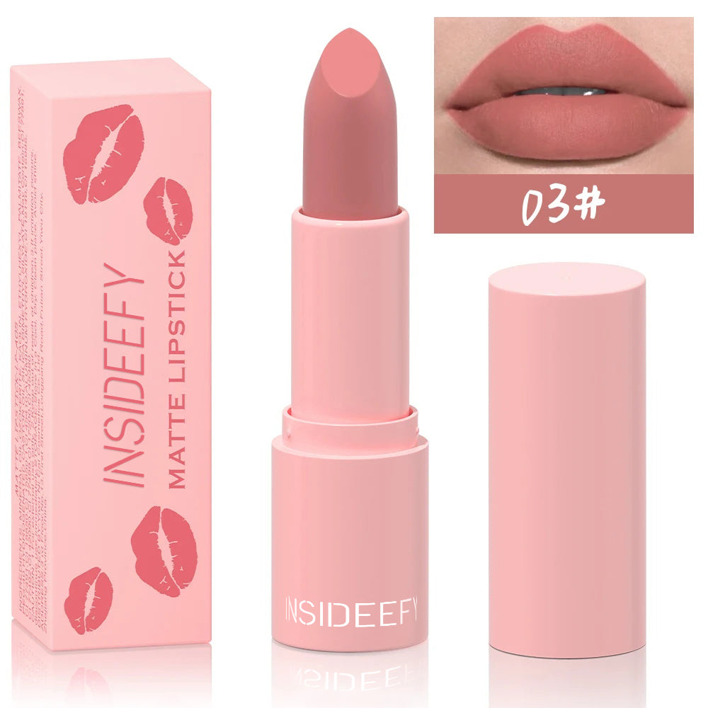 Matte Velvet Lipstick White Long-lasting