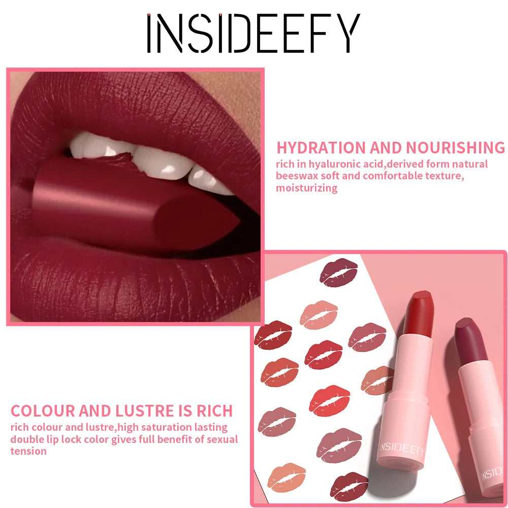 Matte Velvet Lipstick White Long-lasting