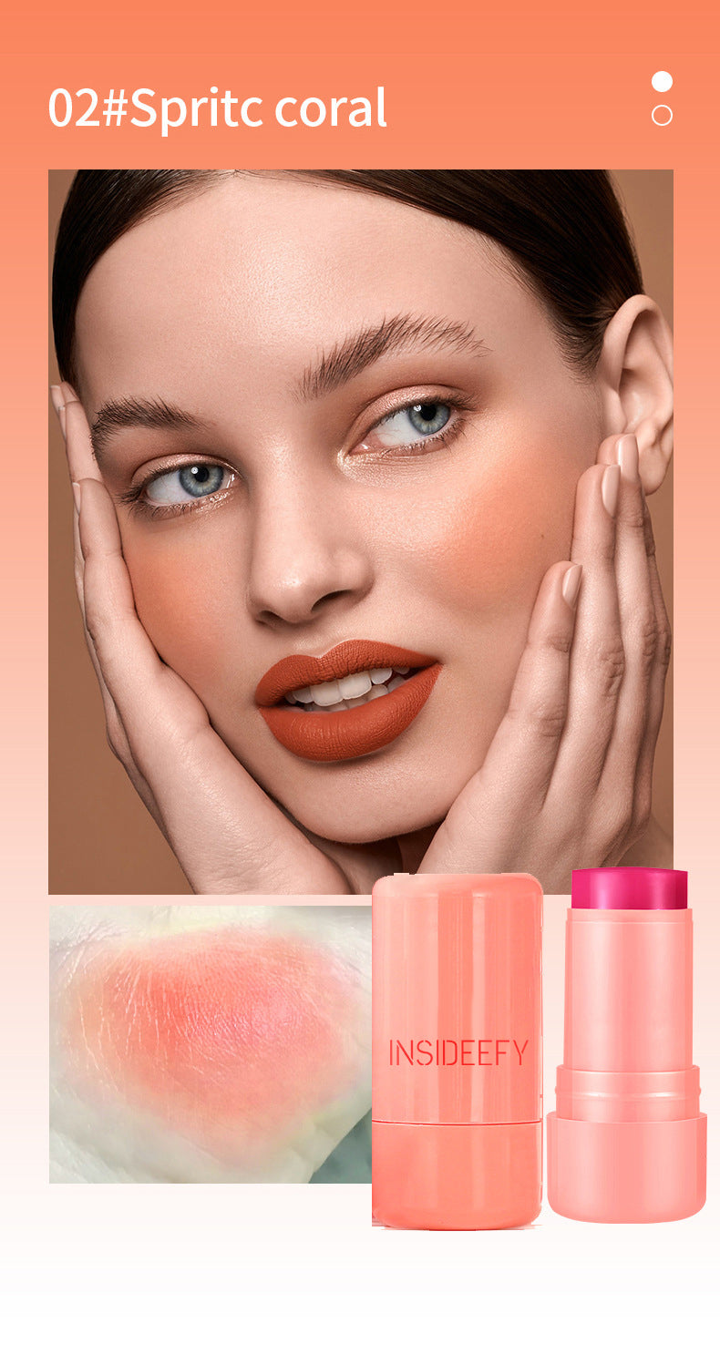 Naturally Brightening Gel Blush And Contour Lipstick