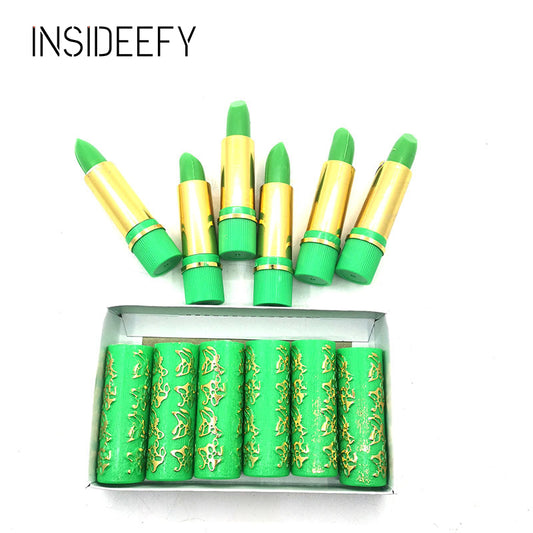 Six-piece Green Color-changing Lipstick