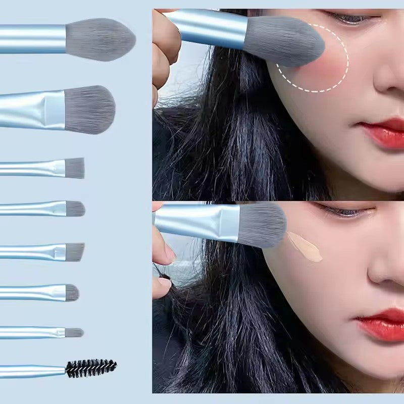 Makeup Brushes 8Pcs Set Travel Makeup Brush