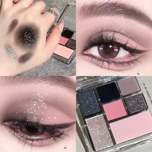 Colorful Black Eyeshadow Palette
