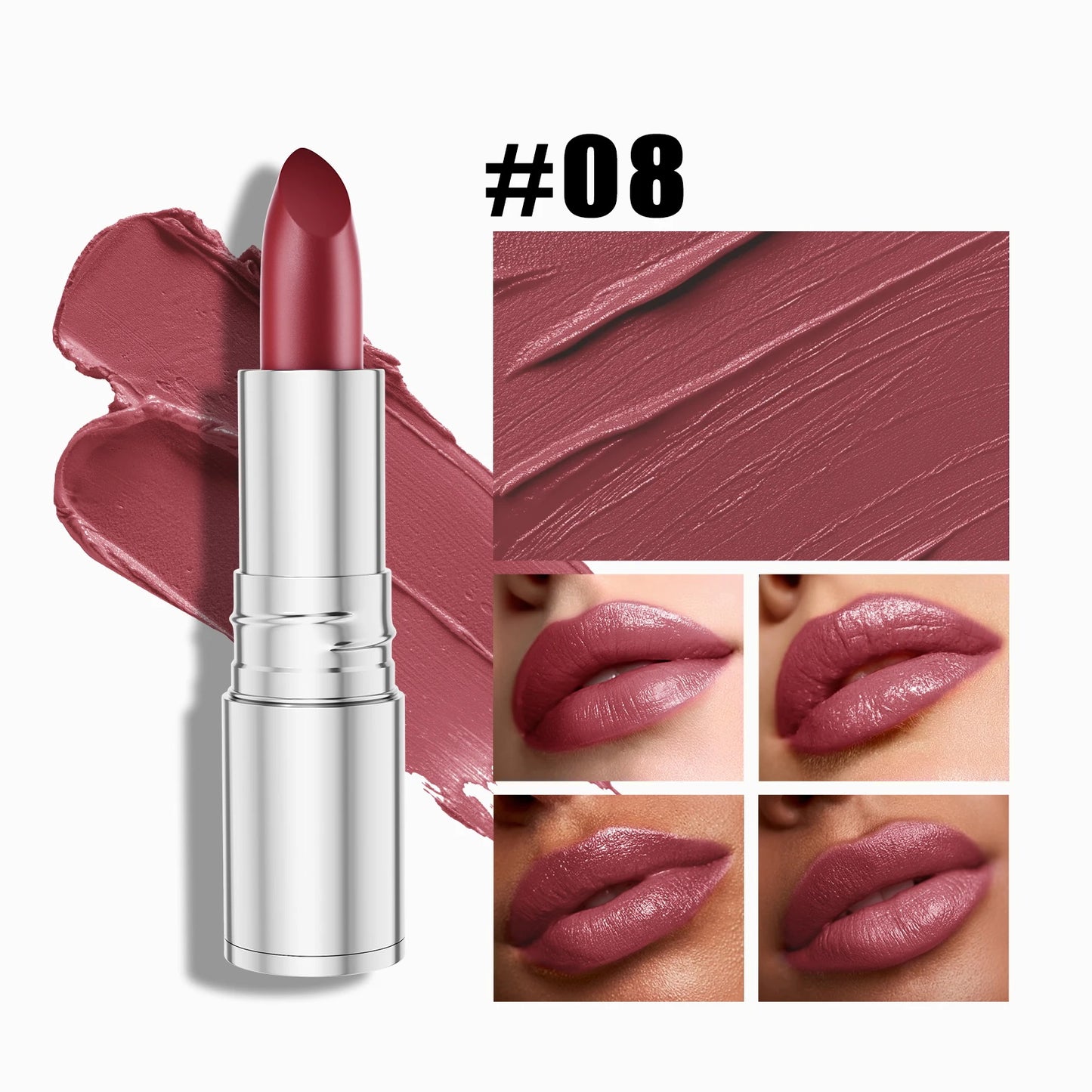 Smooth Matte Lip Color Waterproof Smudge-proof Lipstick
