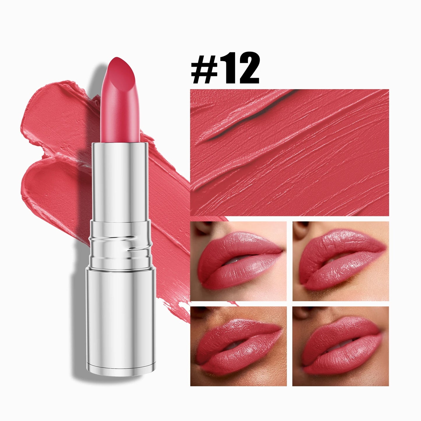 Smooth Matte Lip Color Waterproof Smudge-proof Lipstick