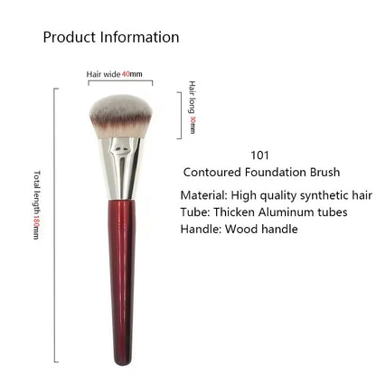 Contoured Foundation Makeup Brushes